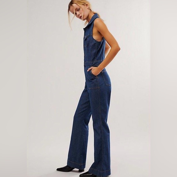 Wrangler Racer Back Denim Cat Suit - Picture 4 of 12